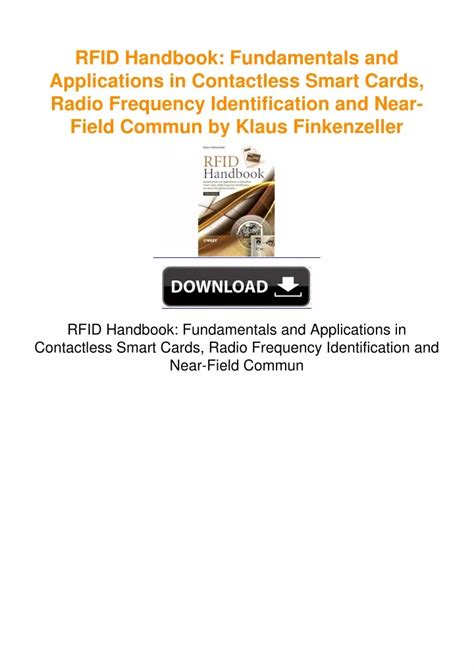 RFID Handbook: Fundamentals and Applications in 